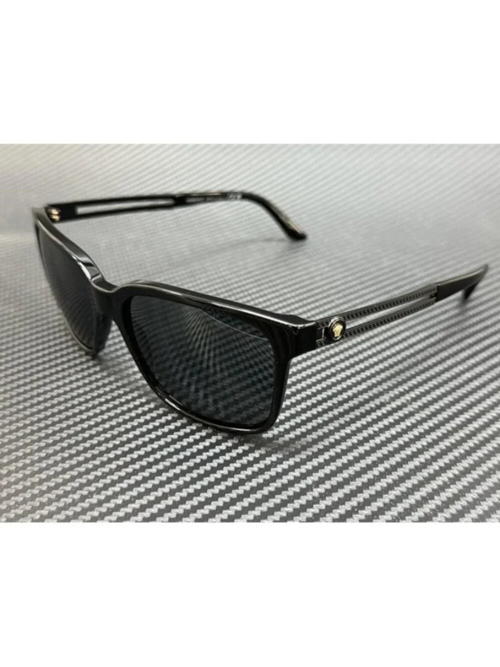 New Versace Men Black Sunglasses 58-17-145